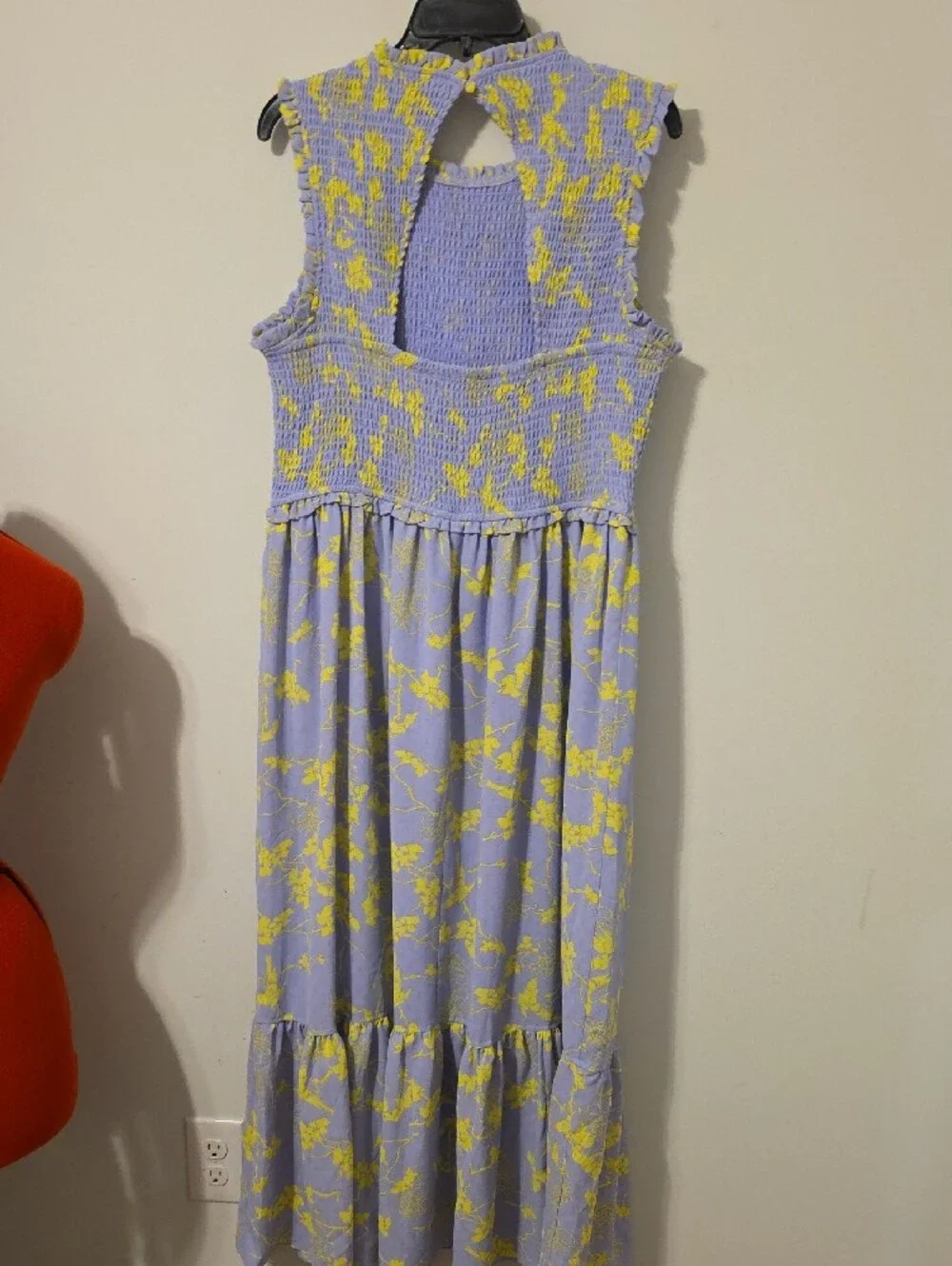 NWT Jessica Simpson Sweet Lavender Hidden Lotus Flower Dress Size XL - Picture 6 of 6